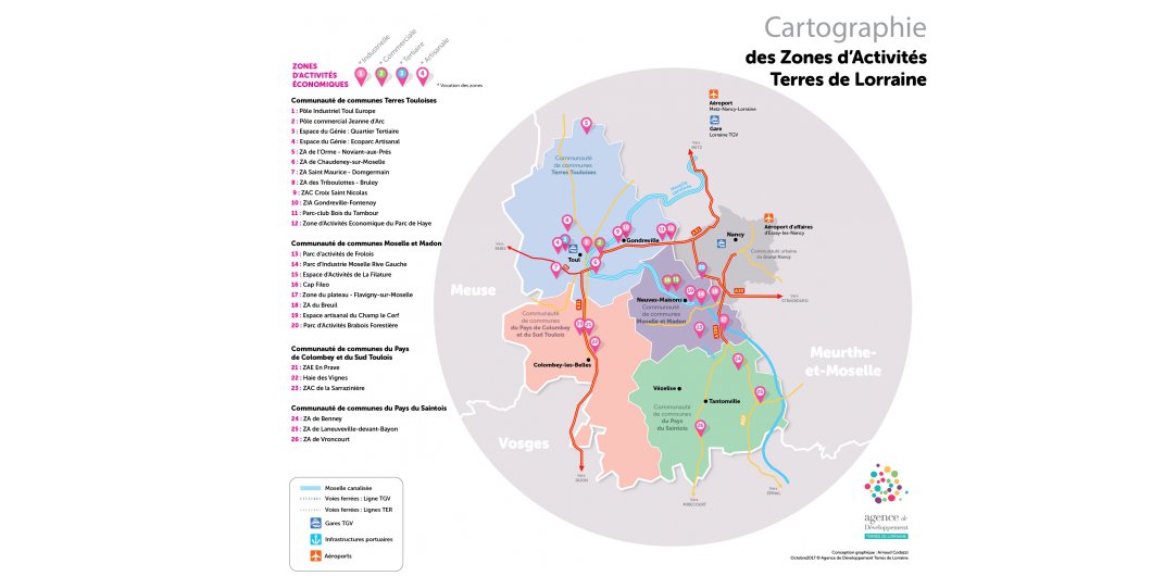 Découvrez l'Atlas des Zones d'Activités Economiques Terres de Lorraine